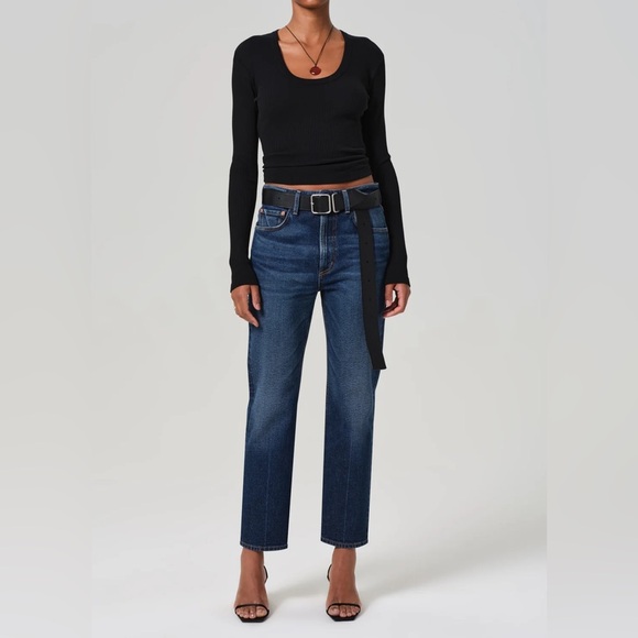 Citizens of Humanity Zurie Straight Jeans Sutherland Size 29 dark wash - Picture 1 of 11